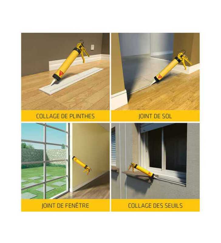 MASTIC COLLE PRO-11FC blanc 300ML SIKA