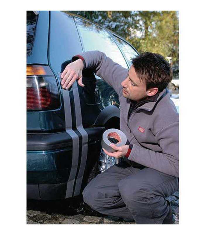 Rouleau de toile adhésive renforcée 25 m - couleur gris