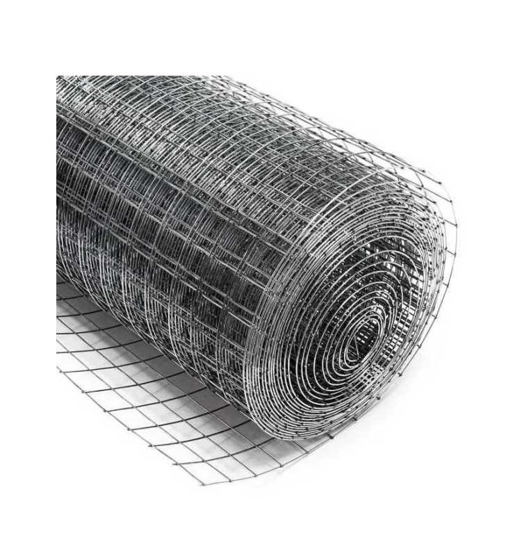 Grillage volière Acier galvanisé Maille carrée 25*25-1m