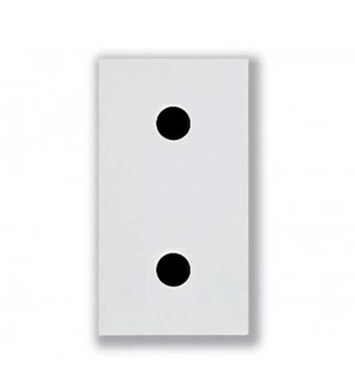 PRISE 2 POLES 16A AVEC OBTURATEUR BLANC- SOMEF