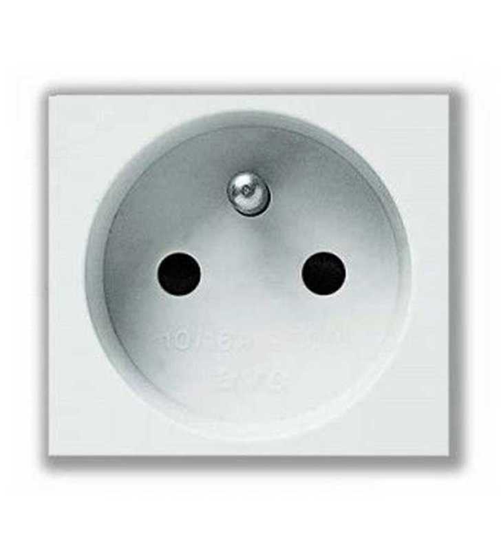 PRISE 2 POLES 16A -45 BLANC somef