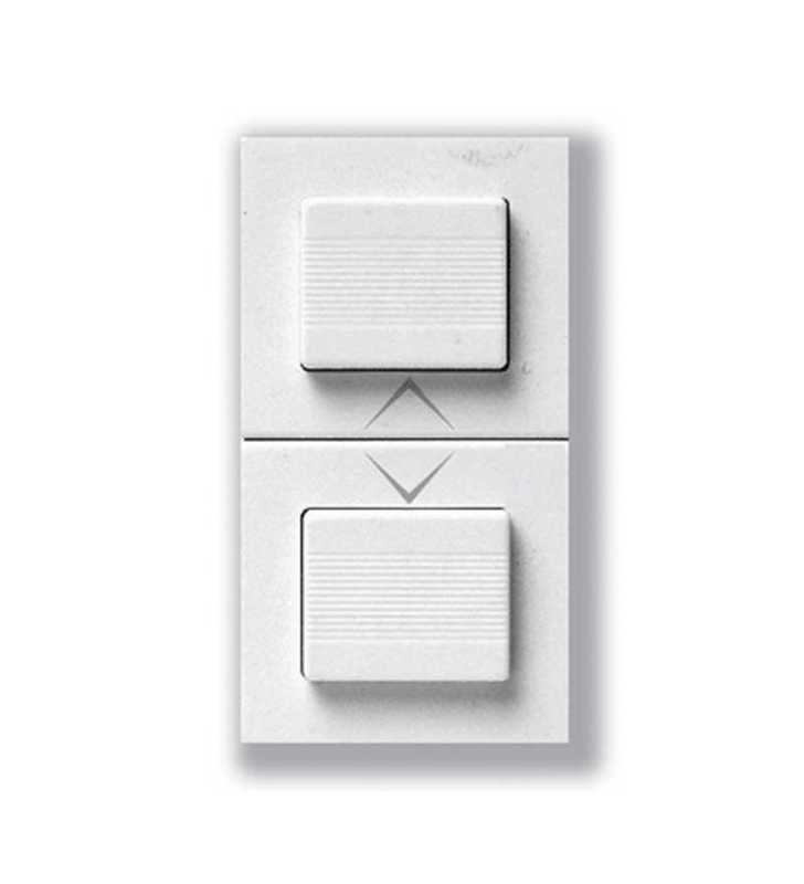 DOUBLE BOUTON POUSSOIR POUR VOLET ROULANT BLANC SY45 SOMEF DOUBLE BOUTON POUSSOIR POUR VOLET ROULANT BLANC SY45 SOMEF