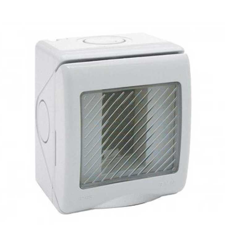 BOITE ETANCHE APPARENTE IP55 1 MODULE S45 BLANC somef