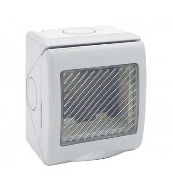 BOITE ETANCHE APPARENTE IP55 2 MODULE S45 BLANC somef