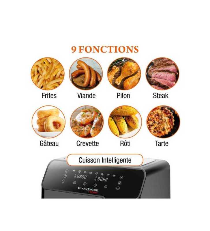 Friteuse sans Huile Duo - 5.5L+3.3L CS-927 techwood