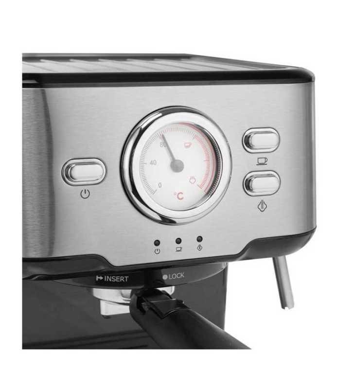 Cafetière Expresso   1100W - Inox PRINCESS