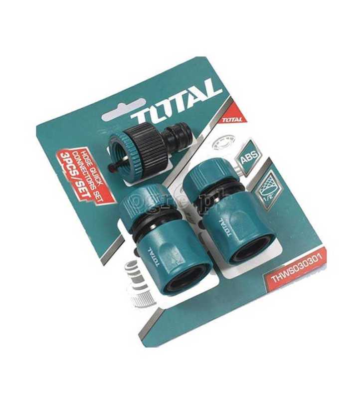 Kit de raccords pour nettoyeur haute pression 3 pièces Total THWS030301 Kit de raccords pour nettoyeur haute pression 3 pièces Total THWS030301