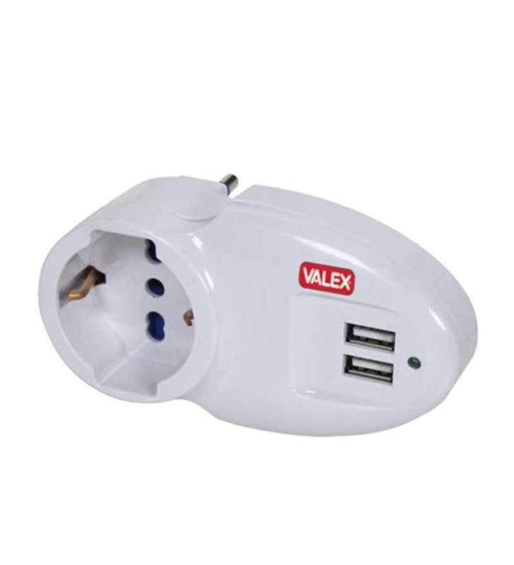 ADAPTATEUR UNIVERSEL -2USB -1140039 VALEX