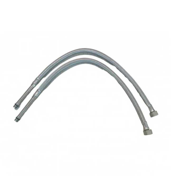 LOT DE 2 FLEXIBLES D'ALIMENTATION MALE FEMELLE M10x1 F12x17 L 500MM SOPAL