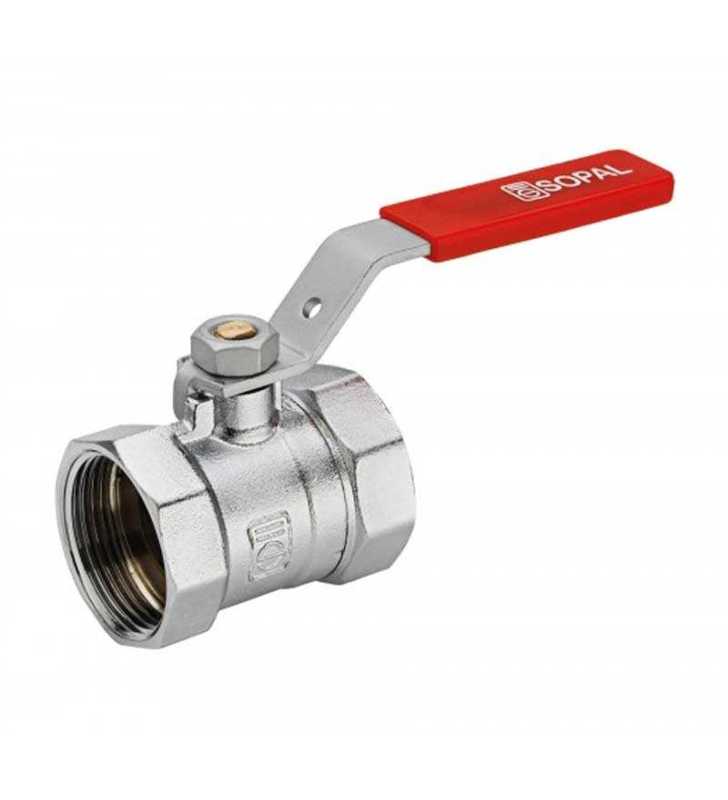 VANNE BS 33/42 FEMELLE LEVIER ROUGE SOPAL