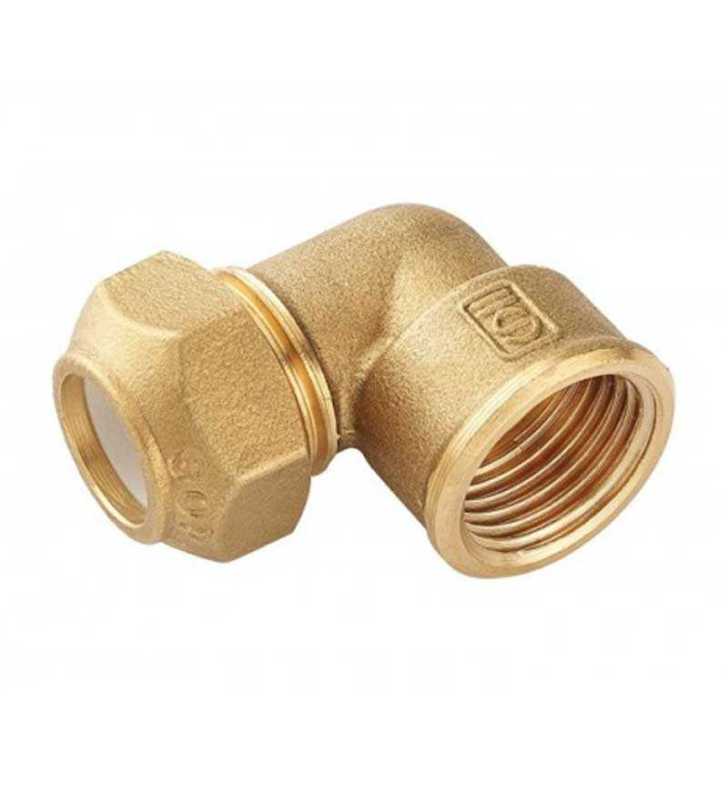 RACCORD COUDE CONIQUE 15/21 FEMELLE OLIVE D14 JAUNE SOPAL