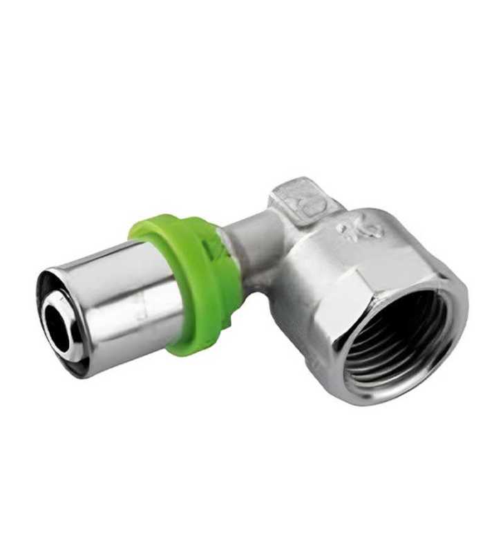 RACCORD COUDE 15/21 FEMELLE PEX 20 A SERTIR SOPAL