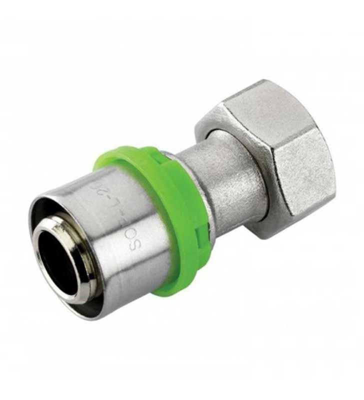 RACCORD DROIT ECR LIBRE 20/27 FEMELLE PEX 26 A SERTIR SOPAL