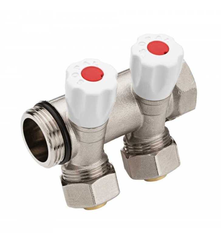 COLLECTEUR INCLINE 2 VOIES 20/27 E36 PEX16 ROUGE SOPAL