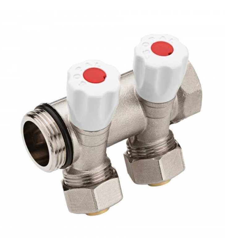 COLLECTEUR INCLINE 2 VOIES 26/34 PEX16 E36 ROUGE SOPAL