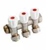 COLLECTEUR INCLINE 3 VOIES 26/34 PEX16 E36 ROUGE SOPAL