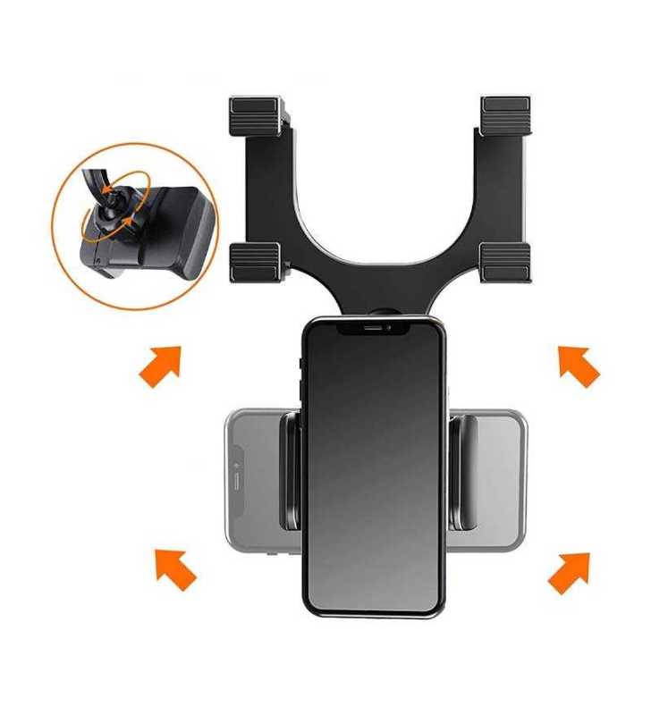 Support Téléphone pour Rétroviseur de Voiture H2