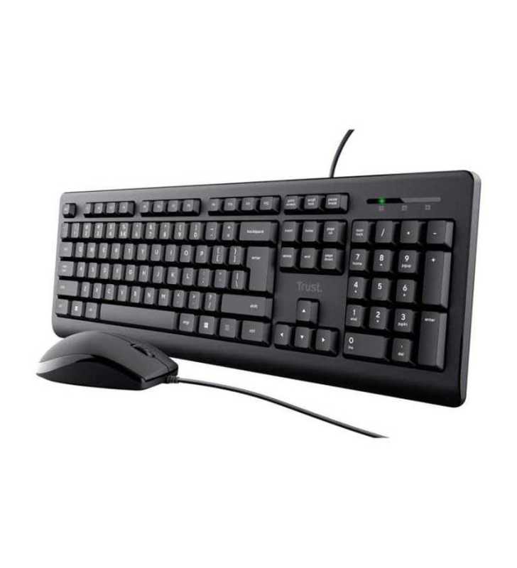Ensemble Clavier Et Souris Filaire Primo - Noir Trust