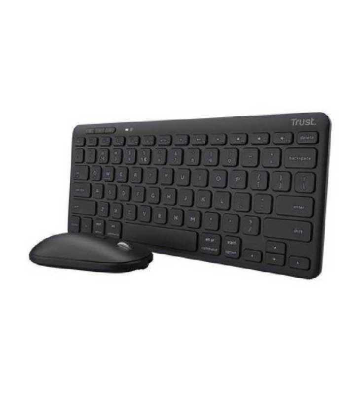 Clavier Et Souris Lyra Sans Fil Azerty Multi-Appareils - Noir Trust