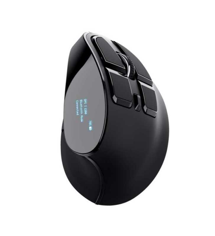 Souris Sans Fil Voxx Rechargeable Avec Affichage - Noir Trust