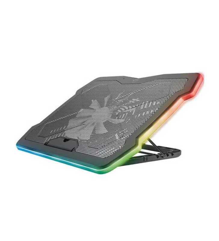 Support De Refroidissement Pour Ordinateur Portable Aura Gxt 1126 Rgb Noir Trust