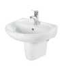 LAVABO 55X48 + SEMI COLONNE PLATIN LAPINO