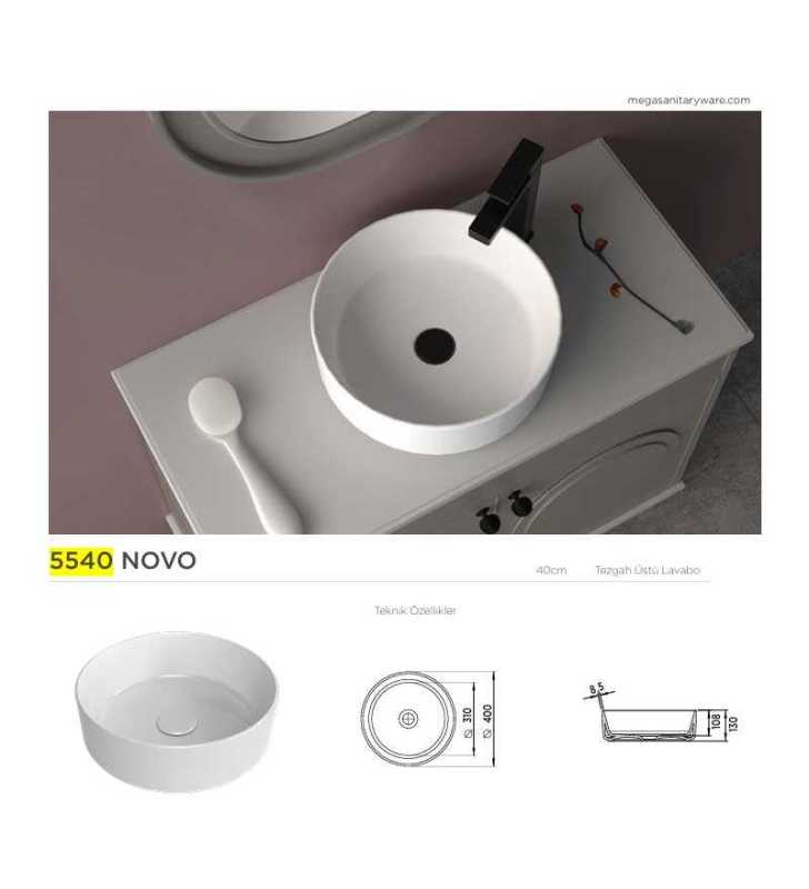 VASQUE NOVO ROND Ø40 5540 GLASSY