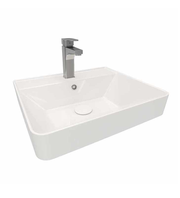 LAVABO POUR MEUBLE VIVACE 50X45 GLASSY