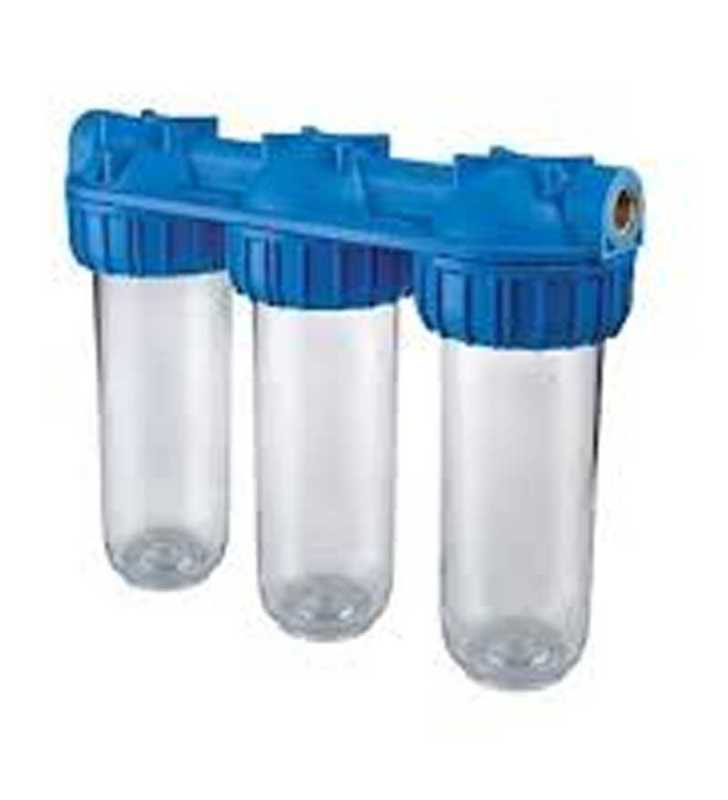 Porte Filtre Triple Transparent 10" Porte Filtre Triple Transparent 10"