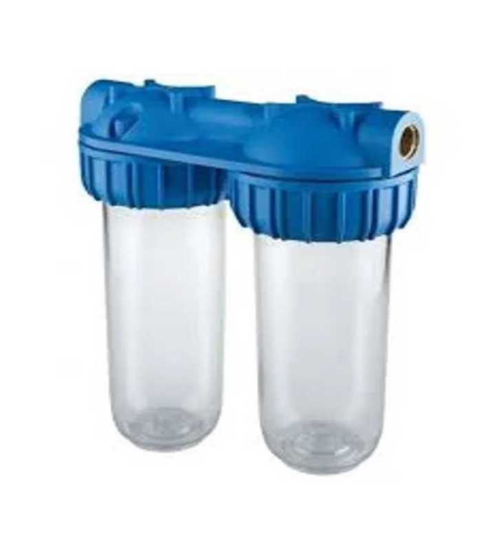 Porte Filtre Double Transparent 10" Porte Filtre Double Transparent 10"