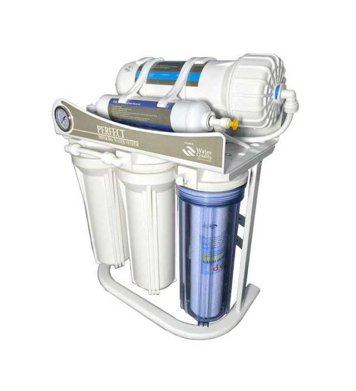 Osmoseur Commercial Perfect 5 stages 200 GPD avec Pompe et Manomètre