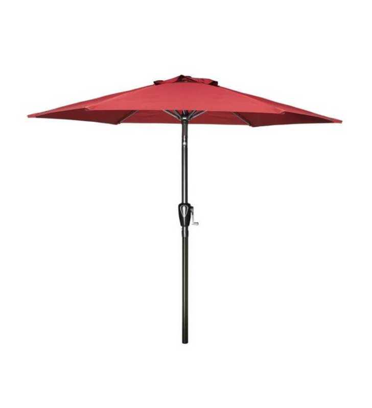 Parasol 2.7 cm avec manivelle rouge - Vert