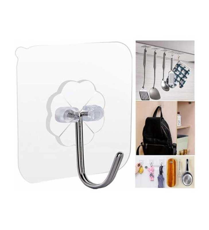 Lot de 10 crochets adhésifs en acrylique puissants pour accrocher au mur ou au plafond Lot de 10 crochets adhésifs en acrylique puissants pour accrocher au mur ou au plafond