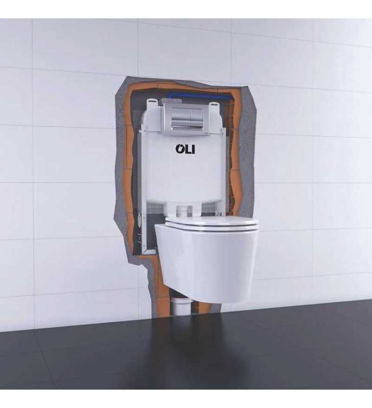 Chasse Encastre  + Plaque Chromé OLI