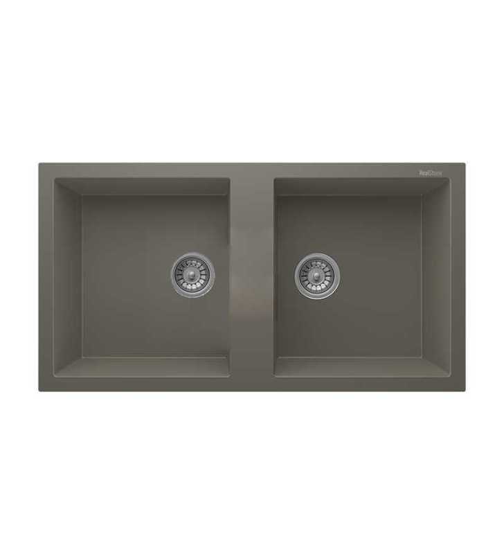 Évier en granit NIMROD Gris 97 cm x 52 cm Realstone Évier en granit NIMROD Gris 97 cm x 52 cm Realstone