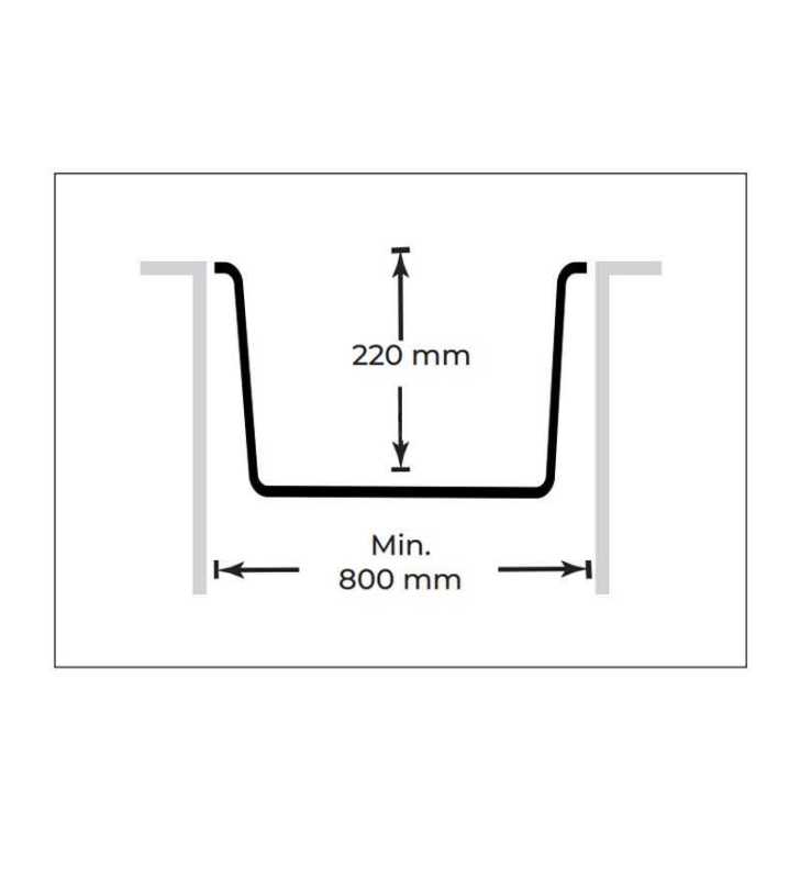 Evier en Granite LYCIE gris 75×47 cm Realstone