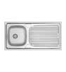 Évier en Inox Apparent 100X60 1bac+EGT