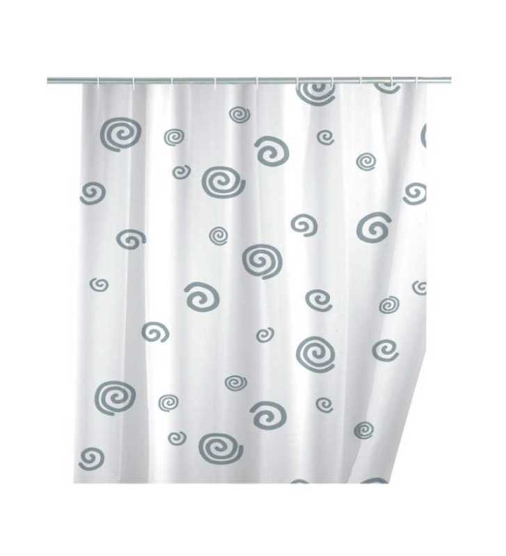 Rideau de Douche En Polyester Escargot 180 X 200 cm Avec 12 Anneaux Rideau de Douche En Polyester Escargot 180 X 200 cm Avec 12 Anneaux