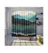 Rideau de Douche En Polyester Indigo Mountains 180 X 200 cm Avec 12 Anneaux Rideau de Douche En Polyester Indigo Mountains 180 X 200 cm Avec 12 Anneaux