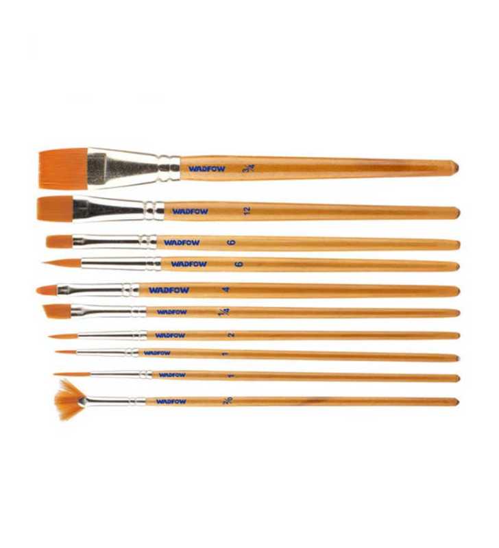 JEU DE 10 PINCEAUX A FILET-WXA1K10 WADFOW