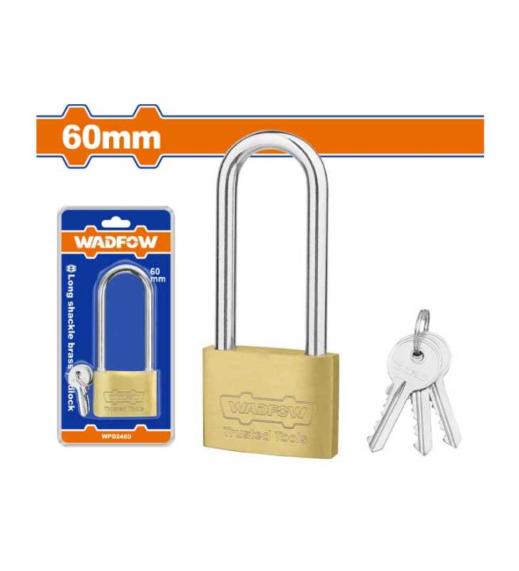 Cadenas en laiton à anse longue 60 mm WPD2460 WADFOW