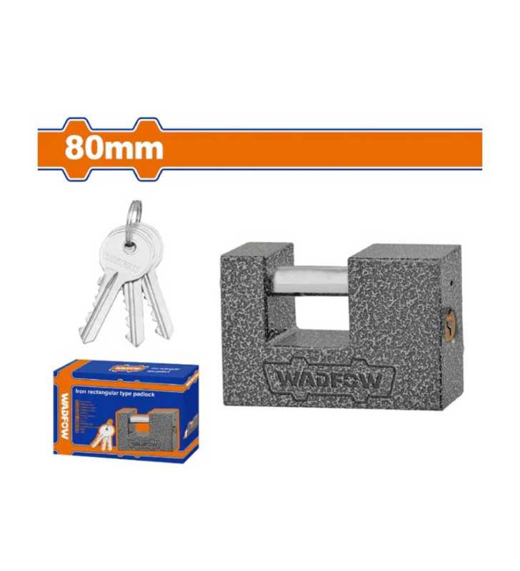 Cadenas rectangulaire en fer 80 mm WPD7580 WADFOW Cadenas rectangulaire en fer 80 mm WPD7580 WADFOW