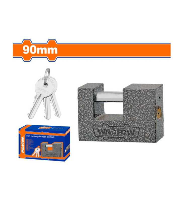 Cadenas rectangulaire en fer 90 mm WPD7590 WADFOW Cadenas rectangulaire en fer 90 mm WPD7590 WADFOW