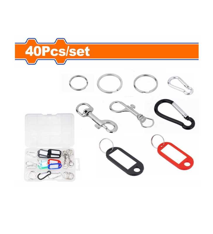40 pièces accessoires porte-clés WKC1B01 WADFOW