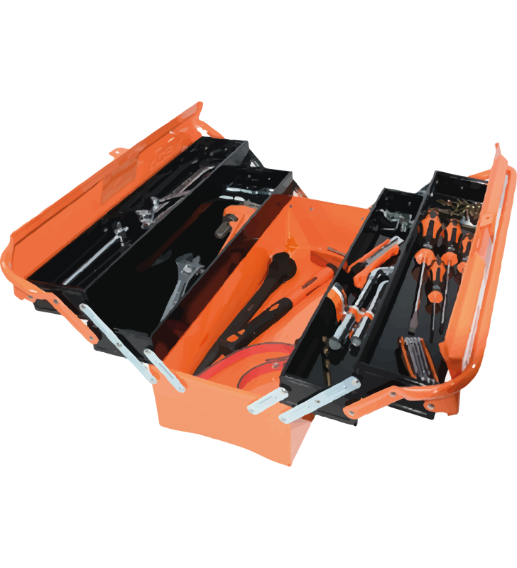 BOITE A OUTILS METALLIQUE 5 CASES ACEM