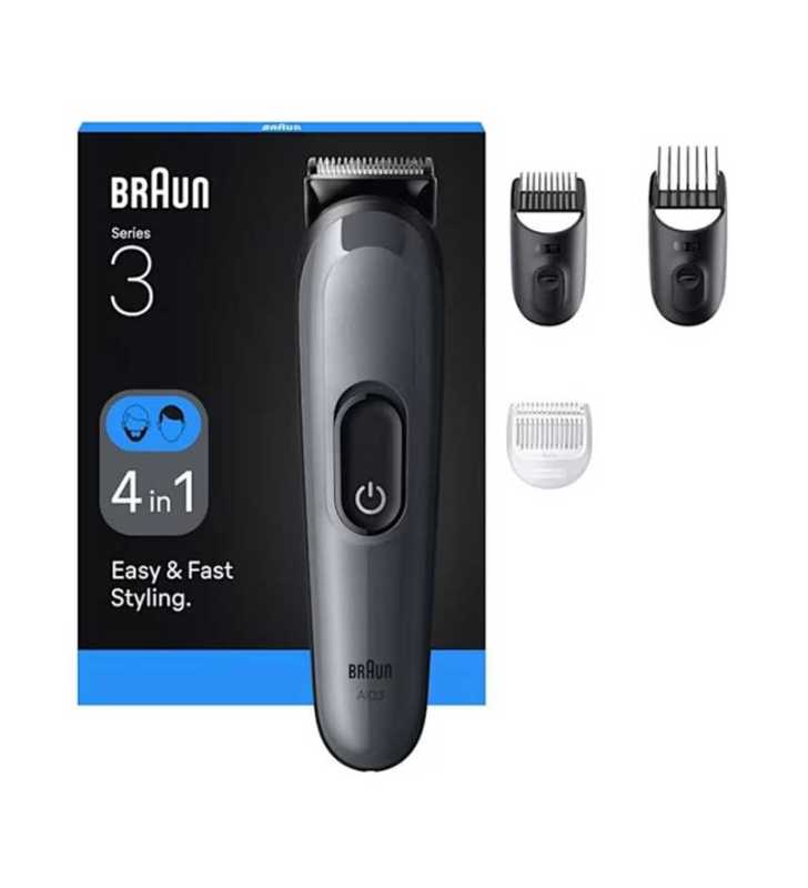 Tondeuse Multifonction 4EN1Rechargeable - Noir BRAUN