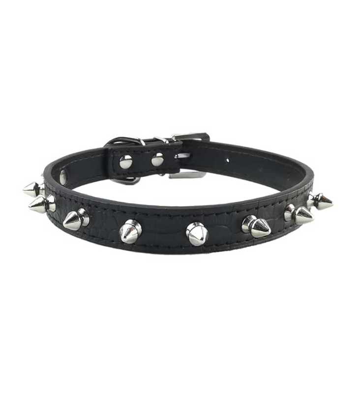 Collier en Cuir Avec des pointes Pour Chien 56 cm - S