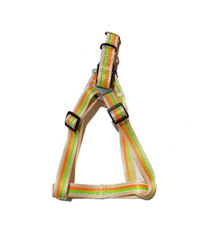 Harnais en nylon multi couleur L