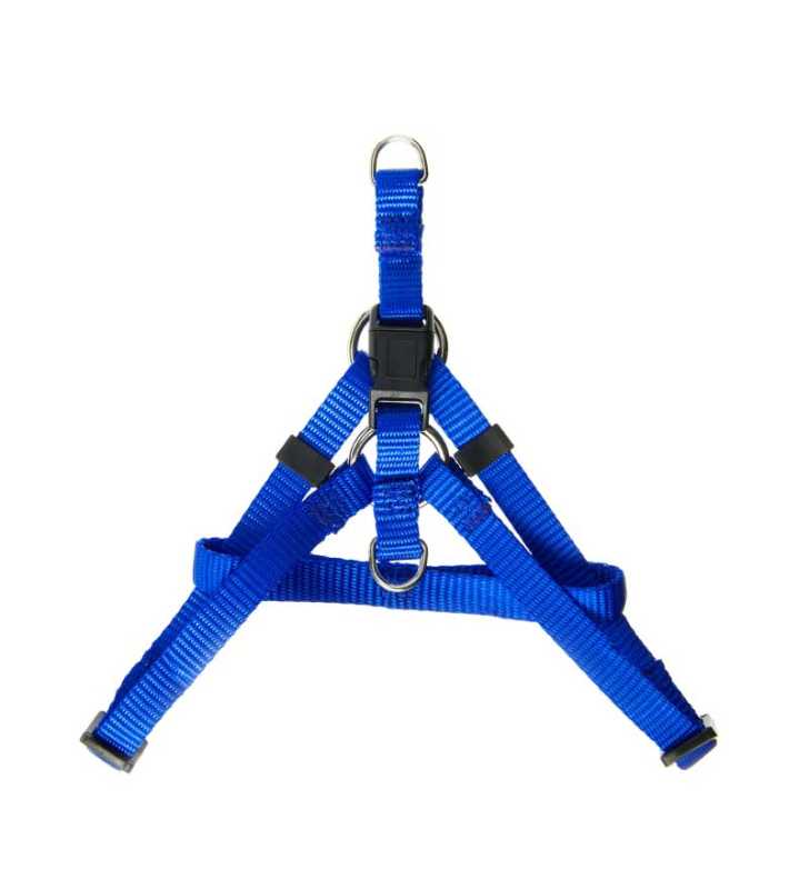 Harnais pour chien en nylon bleu s zanilove