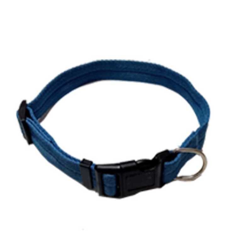 Collier En Nylon Pour Chien 25 cm Bleu